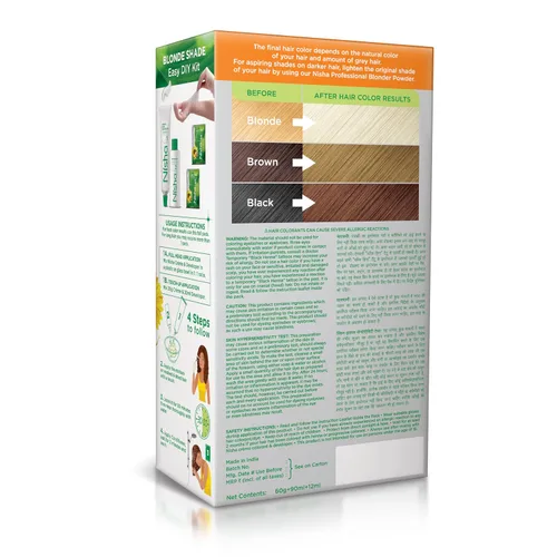 Vista 2 de Nisha Crema permanente para el cabello, tinte para el cabello, #10.0 ultra rubio, paquete de 1 unidad