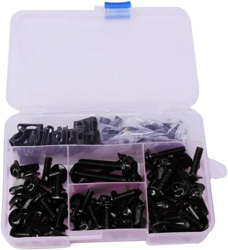 Vista 7 de AnXin Kit de pernos de carenado para motocicleta 116 piezas de sujetadores y tornillos CNC universal para GSXR 600 750 1000 YZF R6 R3 R1 ZX6R ZX10R