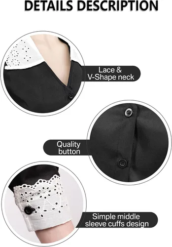 Vista 2 de C-ZOFEK Disfraz de sirvienta francesa Moi para mujer, talla de EE. UU., para Halloween