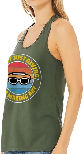 Vista 2 de Camiseta sin mangas de espalda cruzada para mujer, diseño fresco