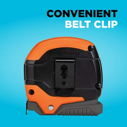 Vista 5 de beyond by BLACK+DECKER Cinta métrica, liberación de agarre, bloqueo automático y autobloqueo, 25 pies (BDHT36725AP)