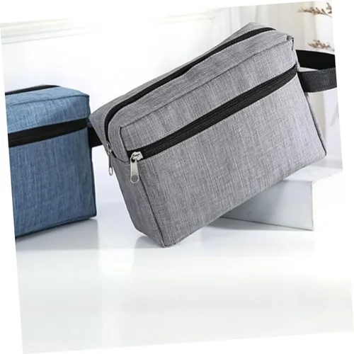 Vista 4 de Beavorty Bolsa de almacenamiento para hombre, bolsa de aseo para hombre, bolsa organizadora de maquillaje de viaje, bolsas de viaje para maleta