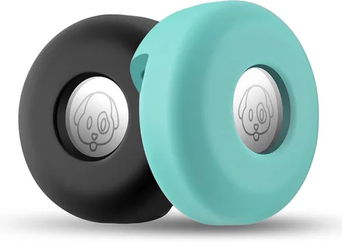 Vista 14 de Cibaabo - Soporte de AirTag para collar de mascota, con funda de silicona, para collar de mascota de 0.8 a 1.2 pulgadas
