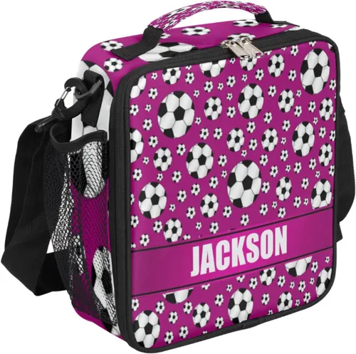 Vista 16 de Bolsa de almuerzo personalizada para niñas, niños, adolescentes, hombres y mujeres, regalo personalizado, bolsa de almuerzo de voleibol, color dorado