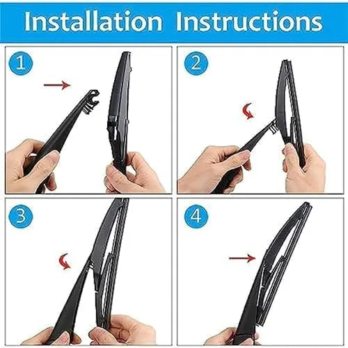 Vista 7 de Rear wiper blade and wiper arm for Prado J200 2008-2019 12" car rear wiper