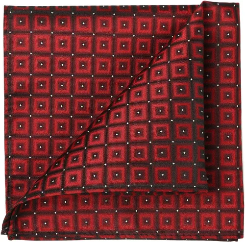 Vista 87 de KissTies Mens Checkered Tie Set Solid Color Festive Necktie + Pocket Square
