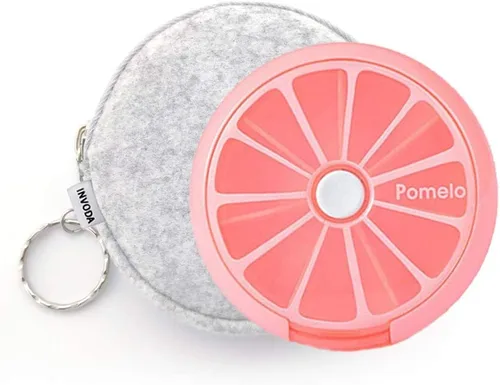 Vista 11 de Pastillero organizador de 3 píldoras de viaje para bolso, estuche portátil para medicamentos, cajas de píldoras de semanas pequeñas para vitaminas