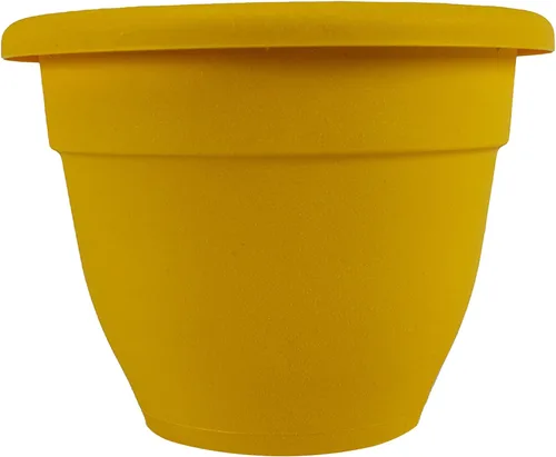 Vista 15 de The HC Companies, Caribbean - Maceta de plástico y ligera de 6 pulgadas para interiores y exteriores, maceta para hierbas y flores, color negro