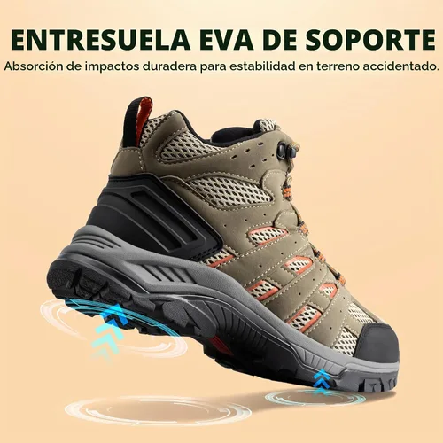 Vista 7 de NORTIV 8 Botas de senderismo ligeras para mujer Marrón/Naranja