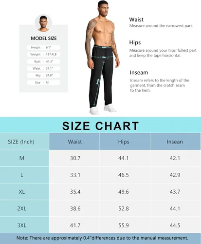 Vista 7 de Pantalones de senderismo ligeros para hombre, de secado rápido, pantalones deportivos de pesca, correr, entrenamiento, 3 bolsillos con cremallera