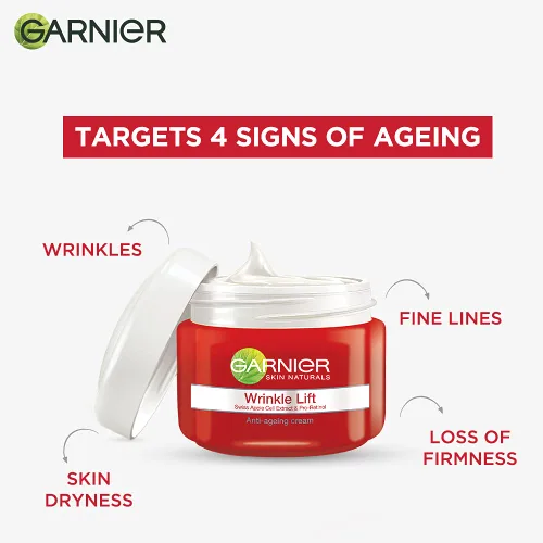 Vista 3 de Garnier Crema Antienvejecimiento Wrinkle Lift 1.41 oz