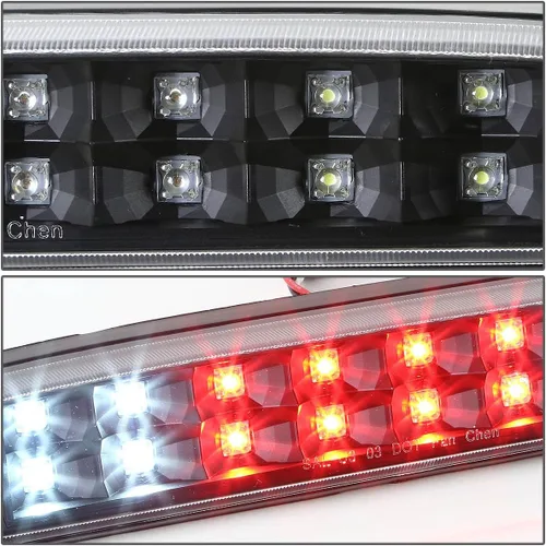 Vista 3 de Tercera luz de freno, de DNA Motoring, Negro