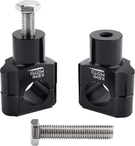 Vista 2 de KEMIMOTO Elevadores de manillar de motocicleta de 1 pulgada, elevadores de motocicleta de aleación de aluminio, compatibles con Sportster Softail