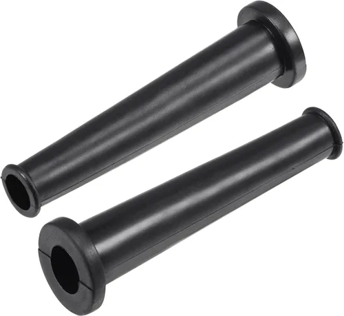 Vista 6 de uxcell Cable protector de arranque de cable manguera de goma 2.717 in longitud negro 5 piezas