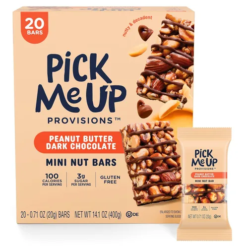 Vista 9 de Pick Me Up Provisions Mini barra de nueces de almendra y arándano, 0.71 oz