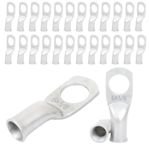 Vista 38 de 25 piezas de terminales de anillo de 1/0 AWG-1/2 (M12), terminales de anillo, conectores de terminal, terminales de cable resistentes, terminales