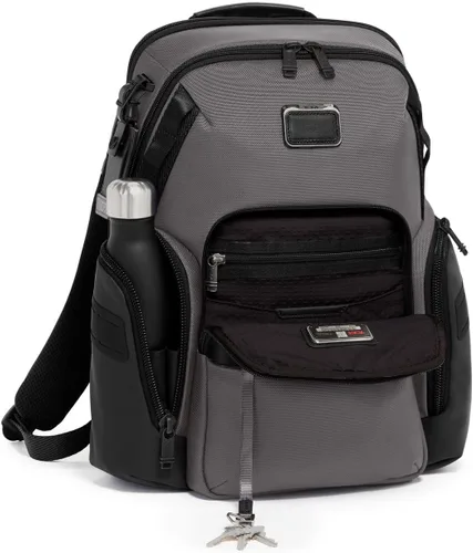 Vista 3 de TUMI Mochila de navegación para hombre, Carbón vegetal, Mochila de navegación