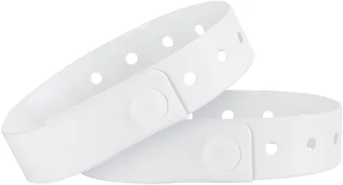 Vista 14 de Ouchan Pulseras de plástico negras - Paquete de 500 pulseras para eventos, club, música, reuniones y fiestas