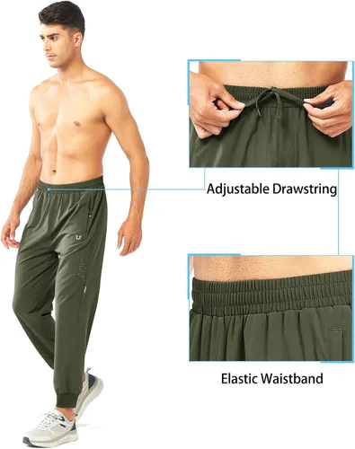 Vista 4 de NORTHYARD Pantalones deportivos para correr para hombre, ligeros, de secado rápido, para gimnasio, deportes activos, entrenamiento en pista