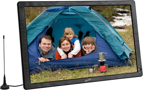Vista 6 de Supersonic SC-2812 TV LED portátil de 12 pulgadas, sintonizador de TV digital, radio FM, entradas HDMI y USB - Resolución de 1280 x 800, batería