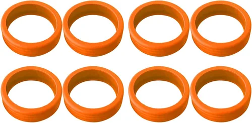 Vista 6 de JTLB Paquete de 8 fundas protectoras de silicona para maletas de equipaje, con cancelación de ruido y absorción de golpes, para maleta de carrito