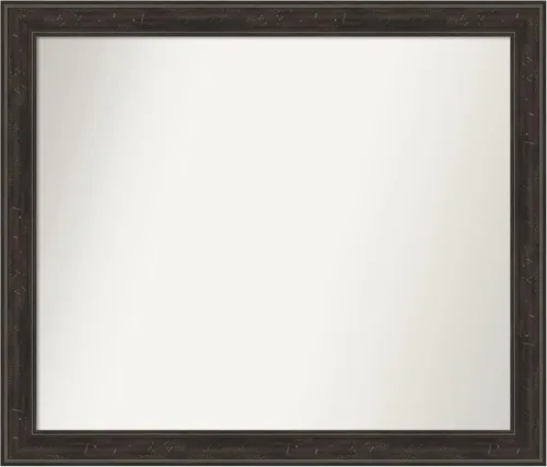 Vista 20 de Amanti Art Espejo de baño marrón para sobre el fregadero, 24 x 24 pulgadas, espejo de tocador cuadrado marrón Caleb, marco de madera rústica