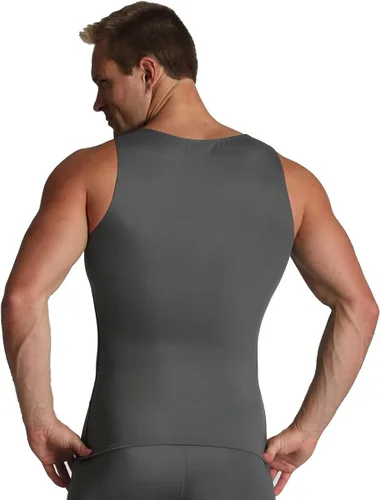 Vista 3 de Insta Slim musculosa de compresión muscular (Int) para hombre