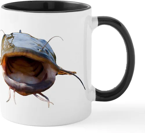Vista 13 de CafePress Bigmouth Flathead - Taza de café de cerámica (11.0 fl oz)