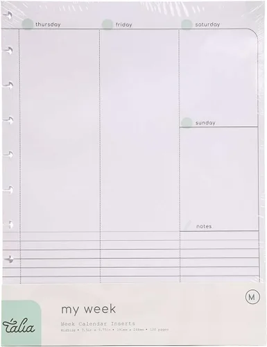 Vista 37 de Talia - Recambios para cuaderno con espiral (Páginas en blanco (negro), Junior (5.5 x 8.5 pulgadas))