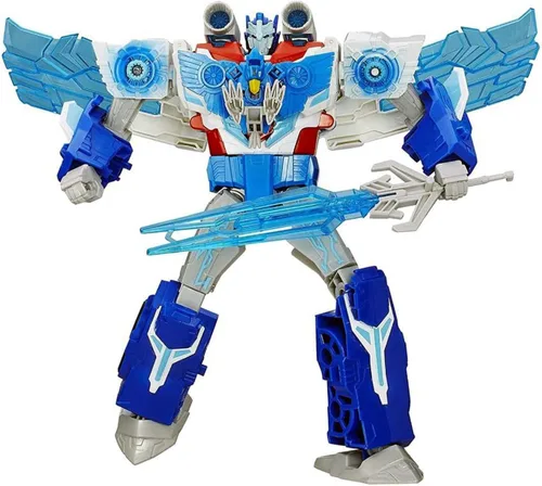 Vista 3 de Transformers Robots in Disguise Power Surge Optimus Prime & Mini-Con Aerobolt Titan Figura de acción