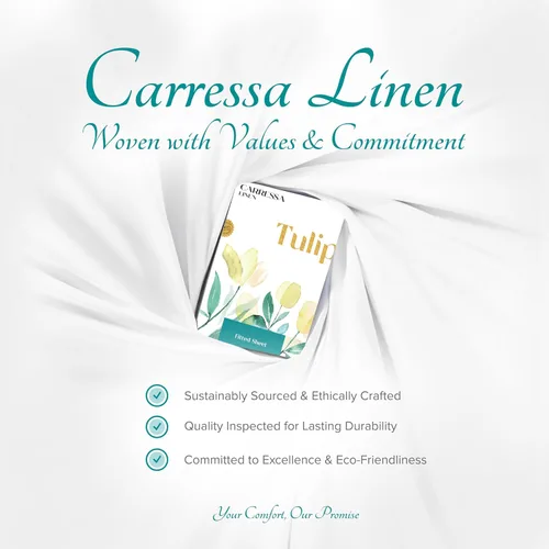 Vista 8 de Carressa Linen Sábana bajera ajustable 100% algodón tamaño individual solamente – Sábana bajera individual de algodón de 800 hilos, lujosamente