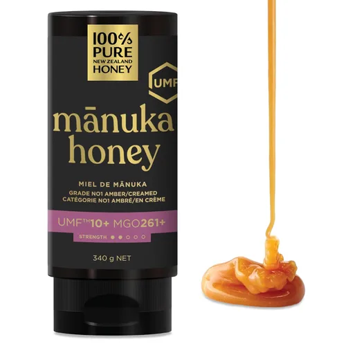 Vista 12 de Miel de Manuka UMF 10+ (MGO 261+) 100% Miel Pura de Nueva Zelanda - Certificada. Cruda, 8.8 Oz (250g)