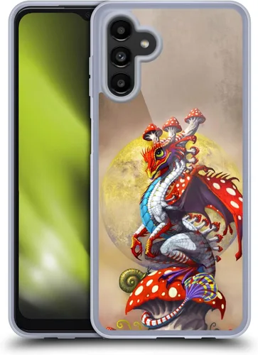 Vista 11 de Head Case Designs Officially Licensed Stanley Morrison Bat Winged Cat Vs Red Dragons 3 Gel Case [Military Grade Protection] Compatible with Samsung