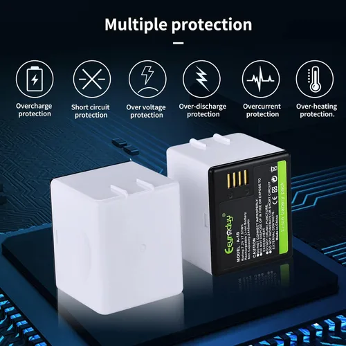 Vista 9 de A-1B Batería de repuesto para cámara Arlo Pro, Pro 2 VMA4400 2440mAh baterías recargables de iones de litio 7.2V/17.57Wh (paquete de 2)