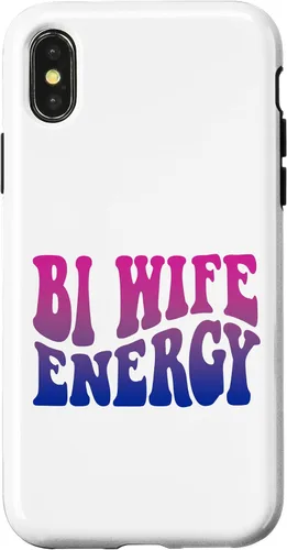 Vista 5 de iPhone 13 Pro Bi Wife Energy Bisexual Pride Bisexual Flag Retro Vintage Case
