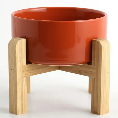 Vista 10 de Tazón de cerámica elevado/relevado negro Petygooing para razas pequeñas de perros, plato de comida y agua para perros con soporte, cuenco