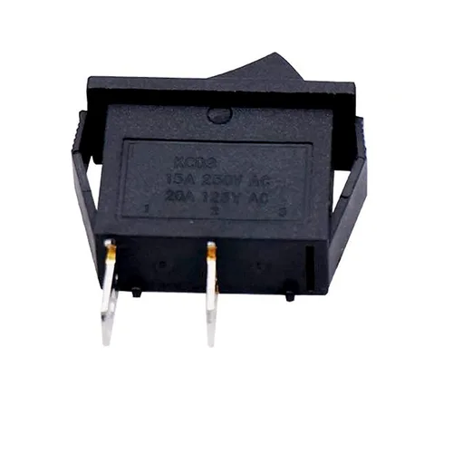 Vista 3 de HY35C Interruptor de botón pulsador de 2 pines CA 125/250V para electrodomésticos Interruptor basculante de encendido y apagado