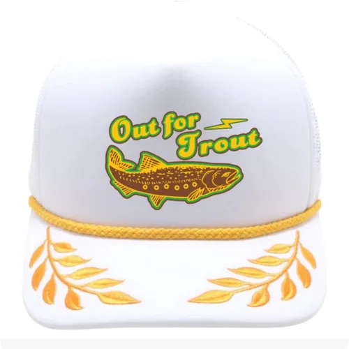 Vista 7 de ThatsRad Out for Trout Corduroy Snapback Sombrero Gorra Pesca con Mosca Pescador