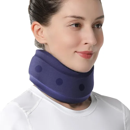 Vista 10 de VELPEAU Collarín para dolor de cuello y apoyo - Collar cervical suave para dormir en la cama, para roncar, dormir en posición vertical