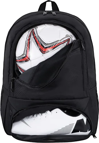 Vista 2 de Himal Outdoors - Bolsa de fútbol-mochila para fútbol, mochila para fútbol, voleibol y balonmano, bolsa deportiva con taco separado
