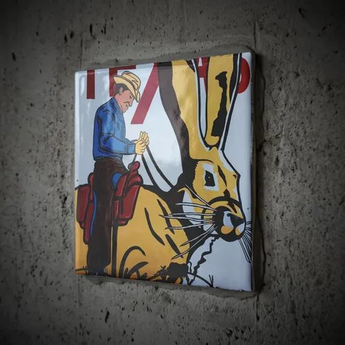Vista 2 de 3dRose Amarillo, Texas - The Big Texan Steak House. 4 Inch Ceramic Tile