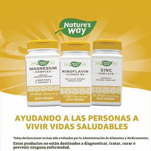 Vista 8 de Terapia enzimática Riboflavina Vitamina B2, 400 mg por porción
