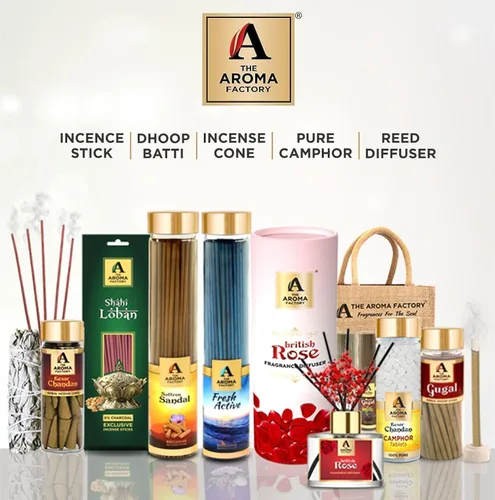 Vista 9 de The Aroma Factory Agarbatti for Pooja, Attar Jannat Ul Firdaus Perfume Varillas de incienso, sin carbón y bajo contenido de humo, Agarbatti