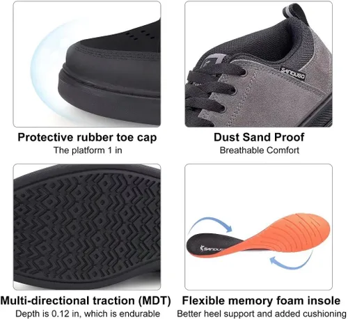 Vista 2 de Zapatos de ciclismo MTB para hombre para bicicleta de montaña para pedales planos, adecuados para montar en bicicleta de montaña DH Enduro Cross