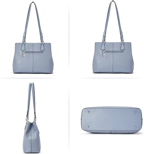 Vista 3 de BOSTANTEN Bolso de cuero genuino bolso de hombro suave diseñador superior manija monederos y mujeres cuero cartera RFID bloqueo pequeño cremallera