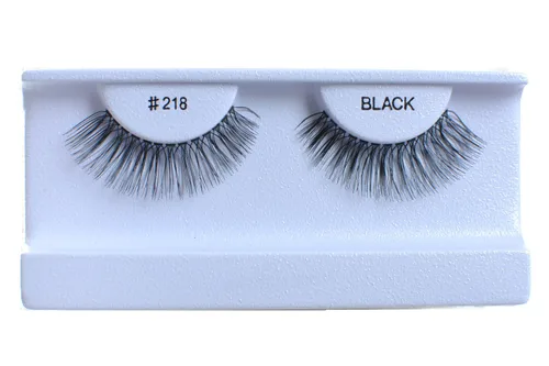 Vista 38 de 100 pares de pestañas postizas 100% cabello humano negro natural #412