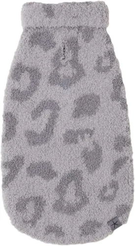 Vista 8 de Barefoot Dreams® CozyChic® - Suéter para mascotas Barefoot in the Wild, color crema, talla XS Crema/Piedra