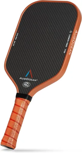 Vista 11 de Pala de Pickleball, Palas de Pickleball - Superficie de Fibra de Carbono Cruda 3K con Gran Rugosidad y Giro, Raqueta de Pickleball T700