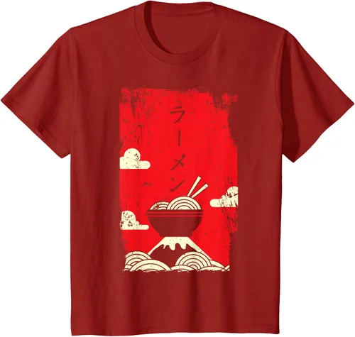 Vista 76 de Ramen Noodles Camiseta de arte japonés, Negro