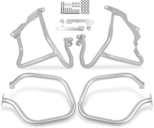 Vista 8 de Worldmotop - Protector de motor de repuesto para BMW R1200RT R1200 RT 2014 2015 2016 2017 2018 (plateado, delantero)